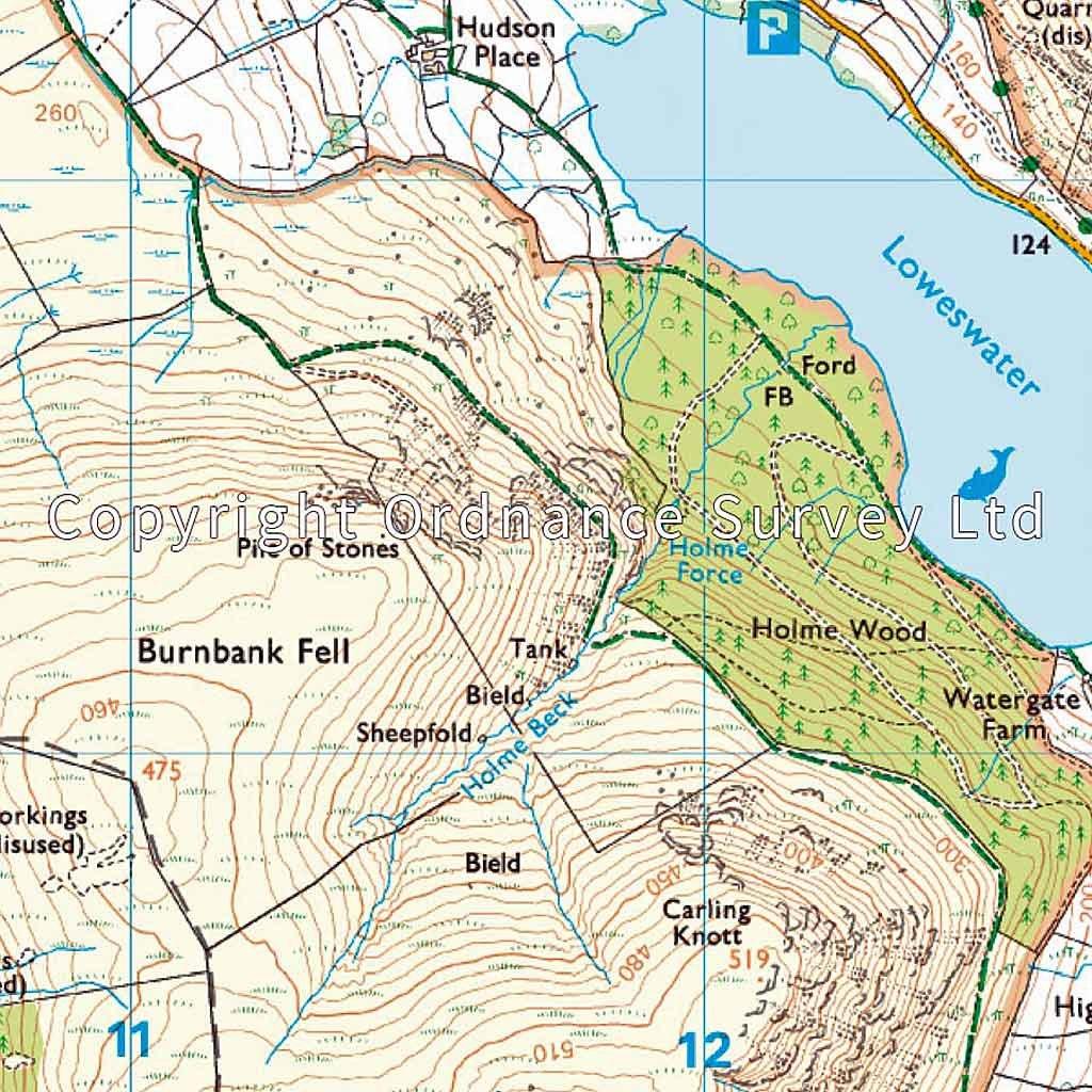 Explorer Active OL4 The English Lakes Map - NW Area