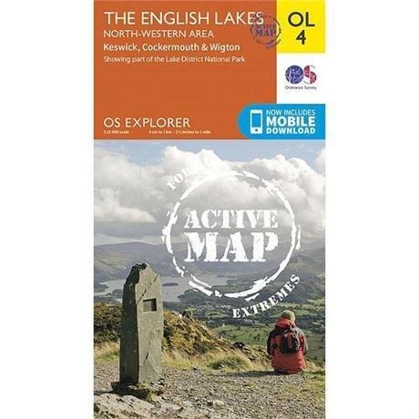 Explorer Active OL4 The English Lakes Map - NW Area