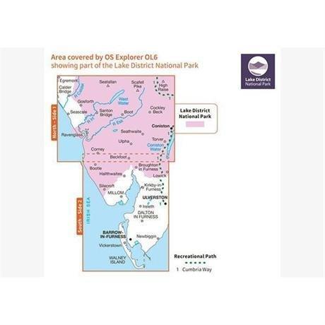 Explorer Active OL6 The English Lakes Map - SE Area