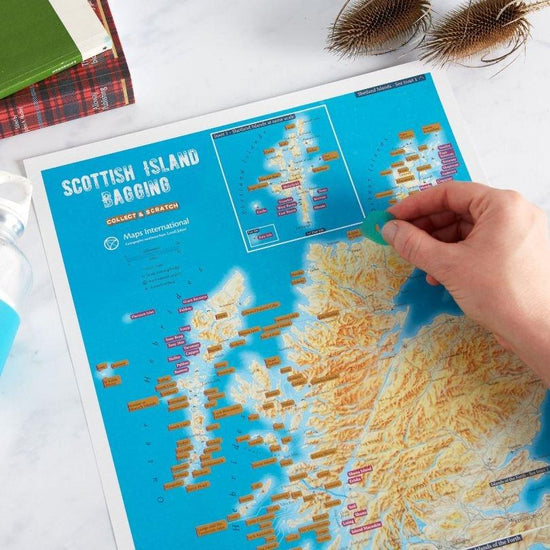 Scottish Island Scratch Map