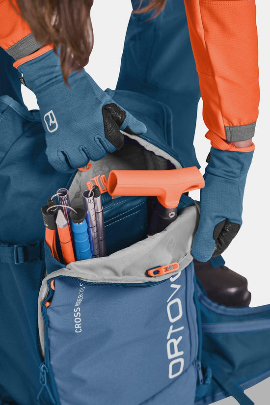 Cross Rider 20L Short Freeride Ski Backpack - Blue