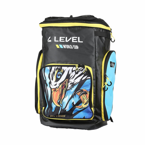 Ski Team Pro 60L Backpack - Black / Yellow / Blue