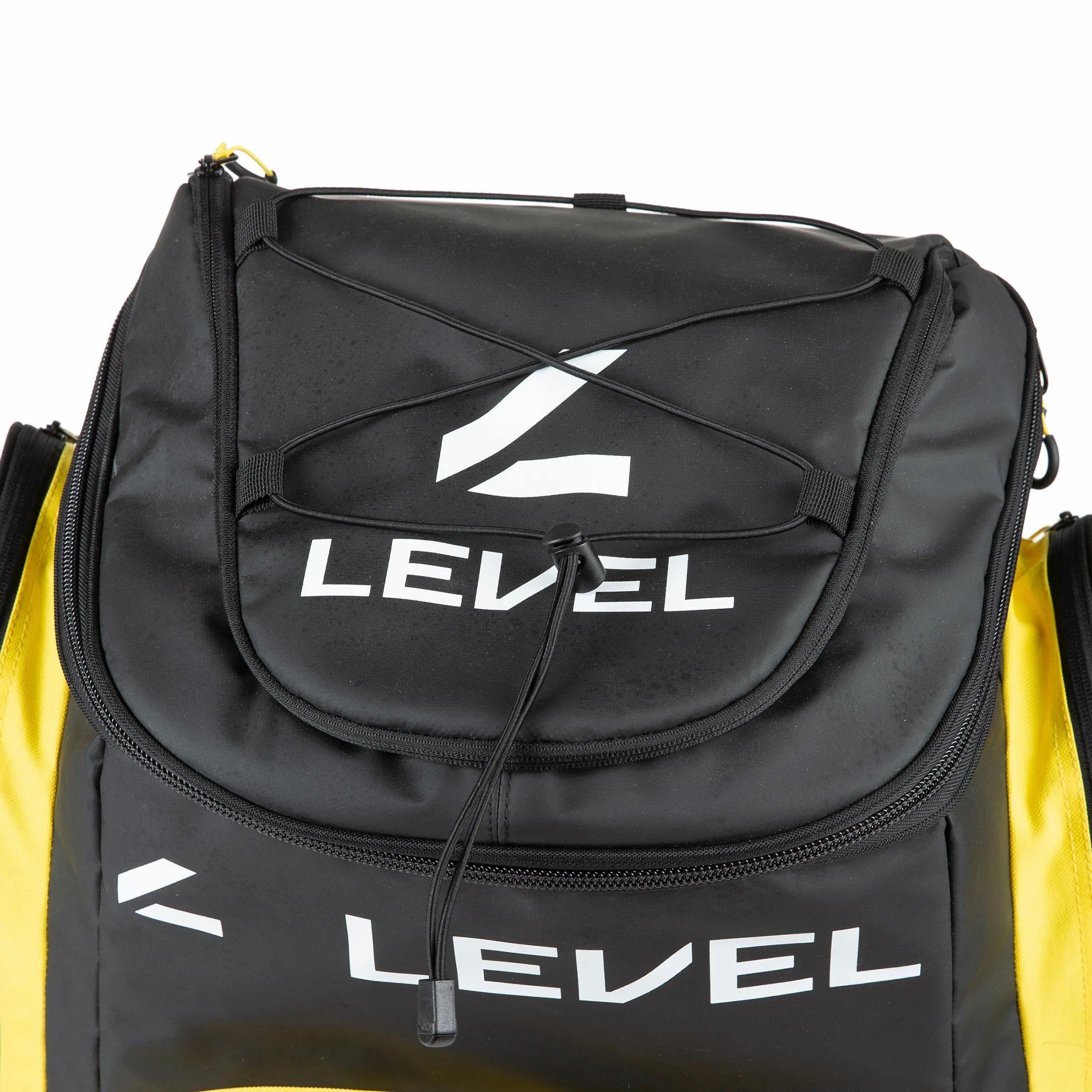Ski Team Pro 60L Backpack - Black / Yellow / Blue