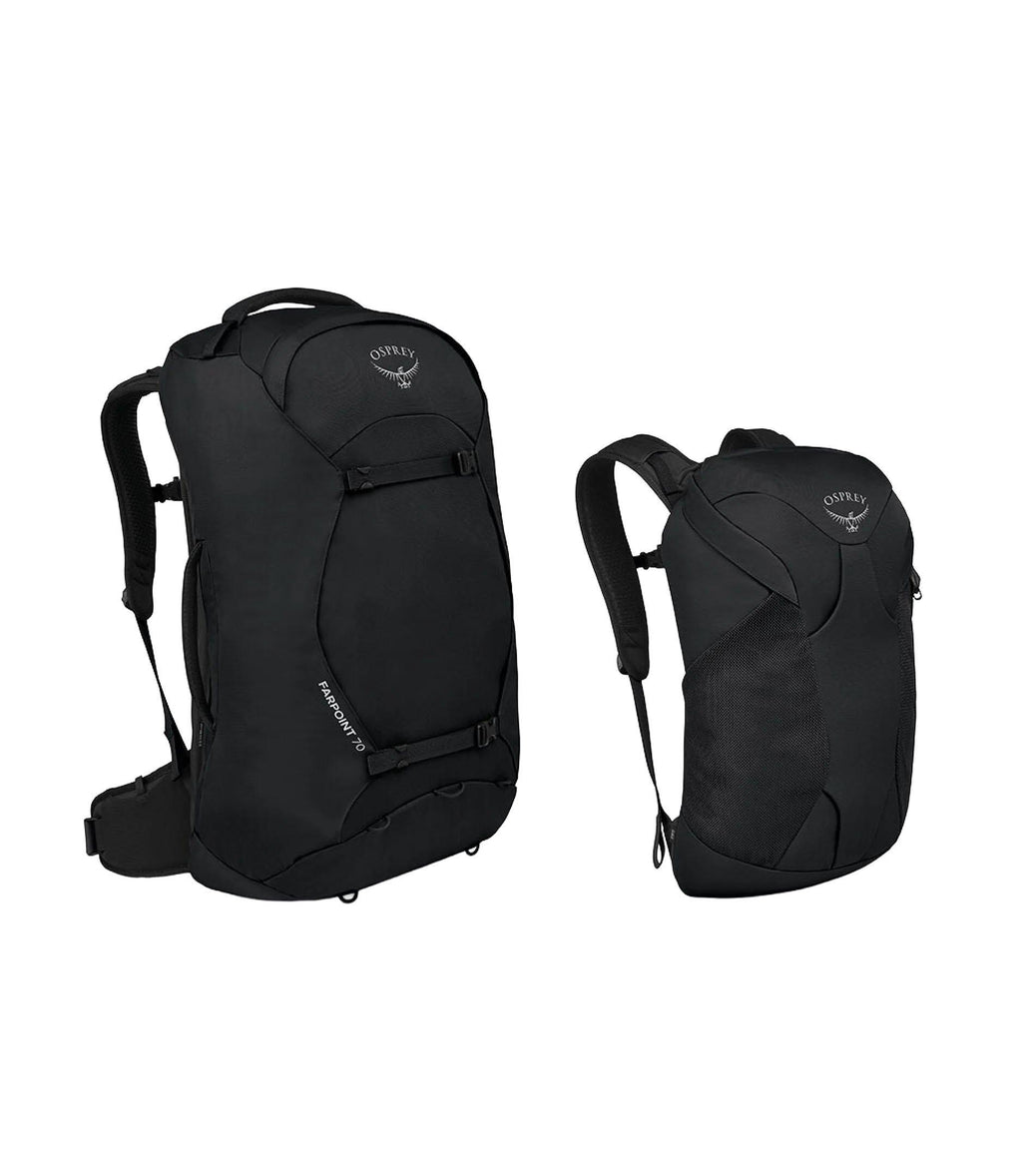 Osprey Farpoint 70L Travel Backpack - Black | Tiso Osprey Farpoint 70L Travel Backpack - Black | Tiso