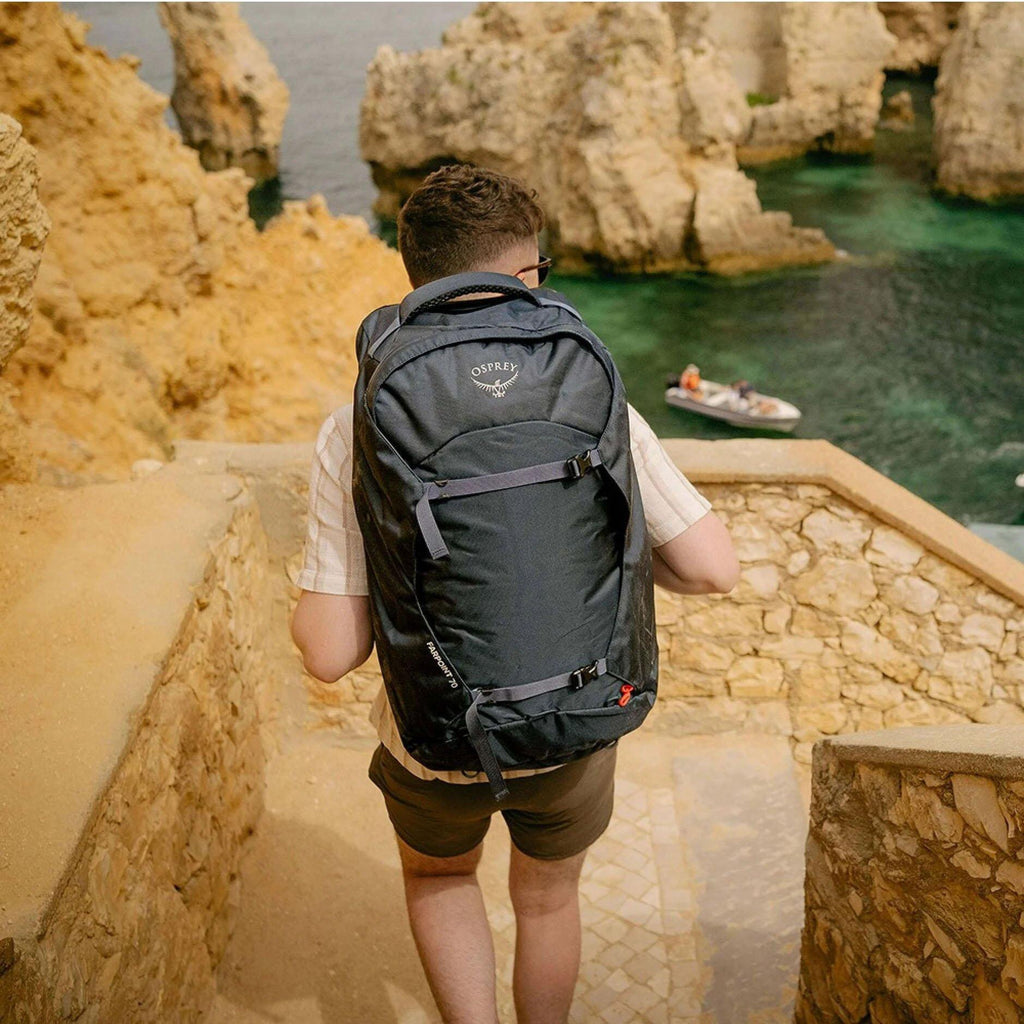 Osprey Farpoint 70L Travel Backpack - Black | Tiso Osprey Farpoint 70L Travel Backpack - Black | Tiso