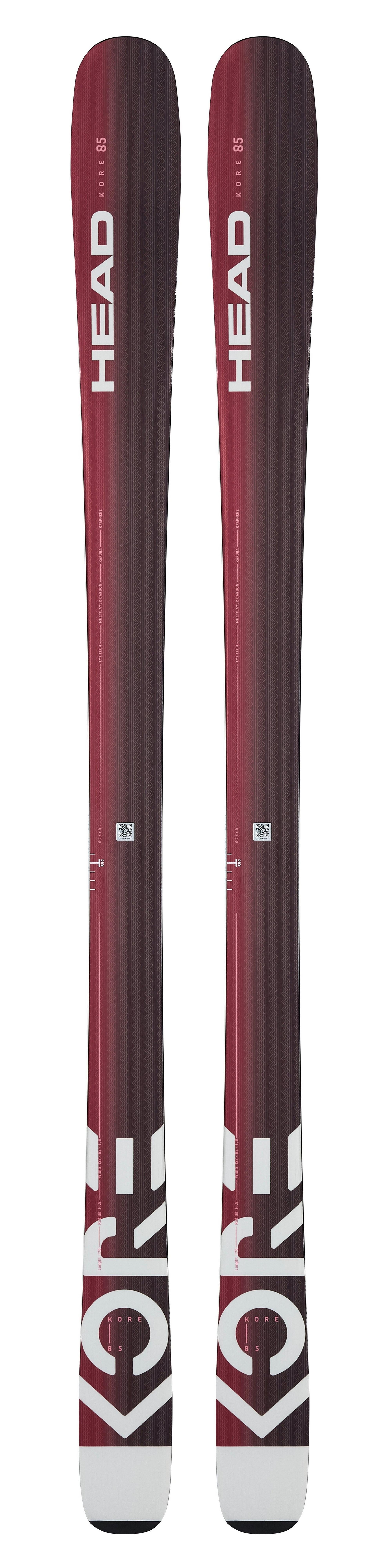 Women's KORE 85 Ski (Skis Only) - Anthracite/Purple
