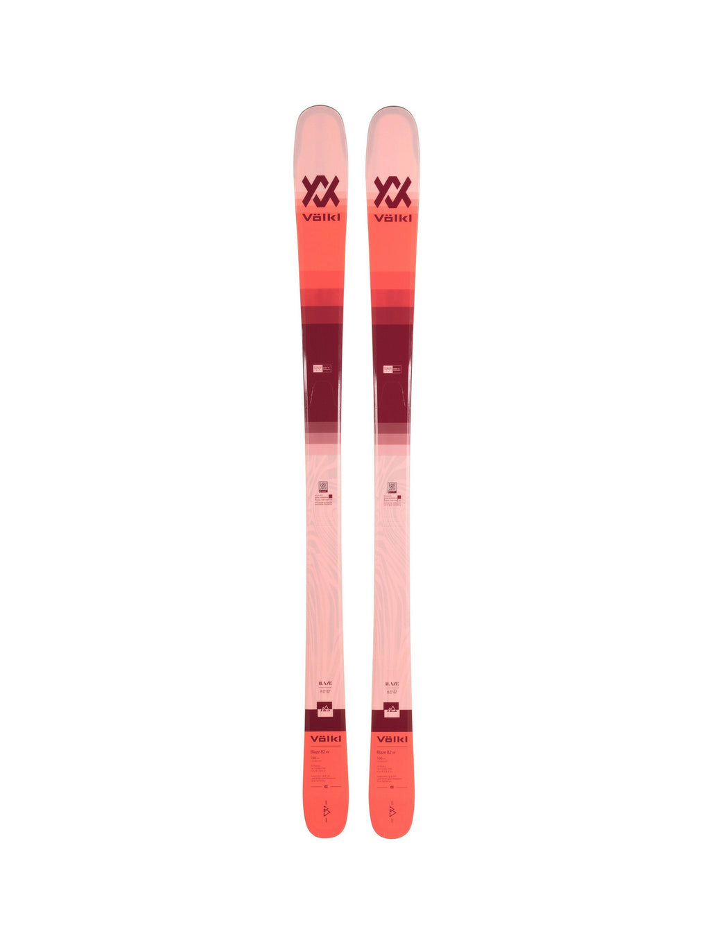 Women's Blaze 82mm All-Mountain Freeride Skis - Pink