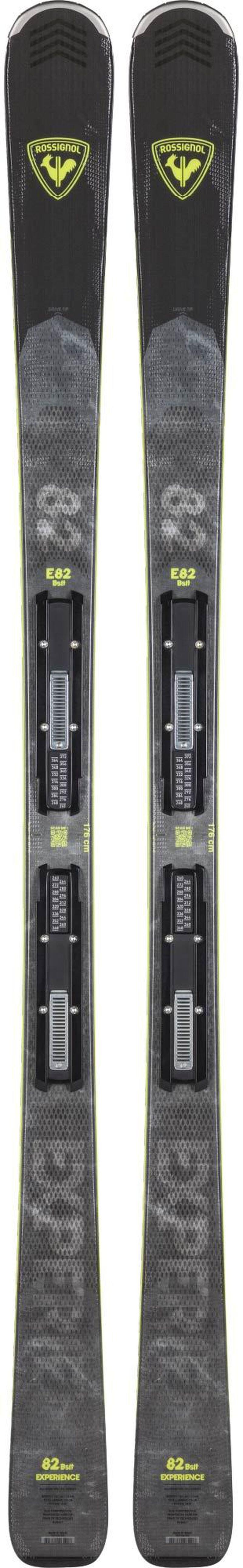 Men's Experience 82mm Basalt Piste Skis + NX12 Konect Ski Bindings - Black/Yellow