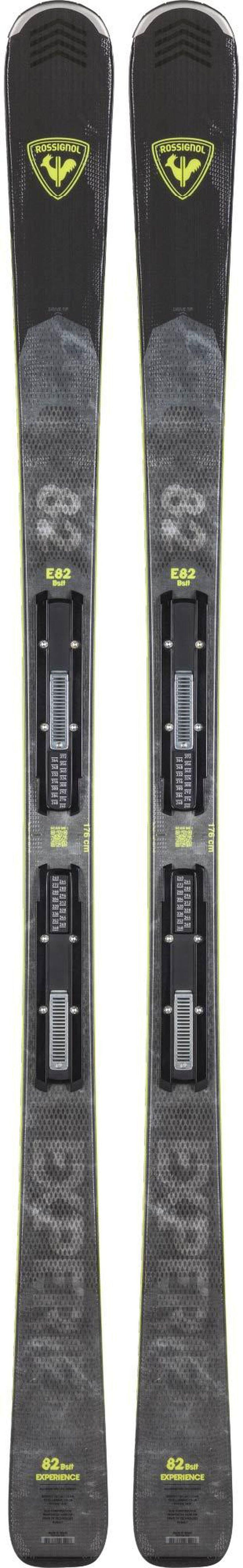 Men's Experience 82mm Basalt Piste Skis + NX12 Konect Ski Bindings - Black/Yellow