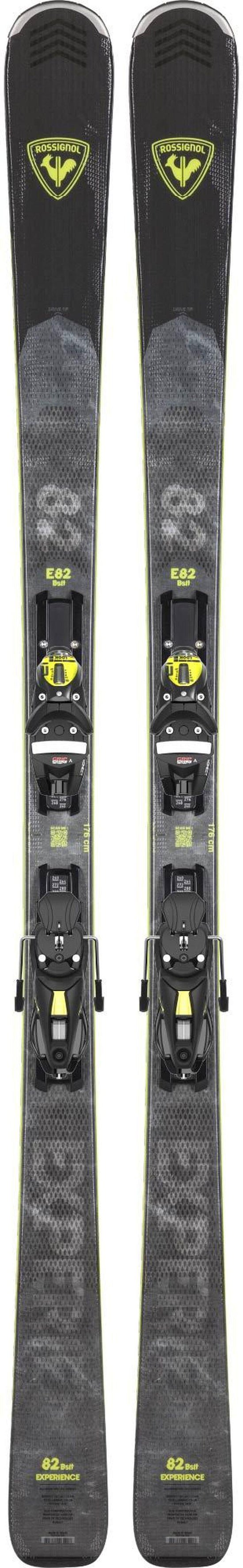 Men's Experience 82mm Basalt Piste Skis + NX12 Konect Ski Bindings - Black/Yellow