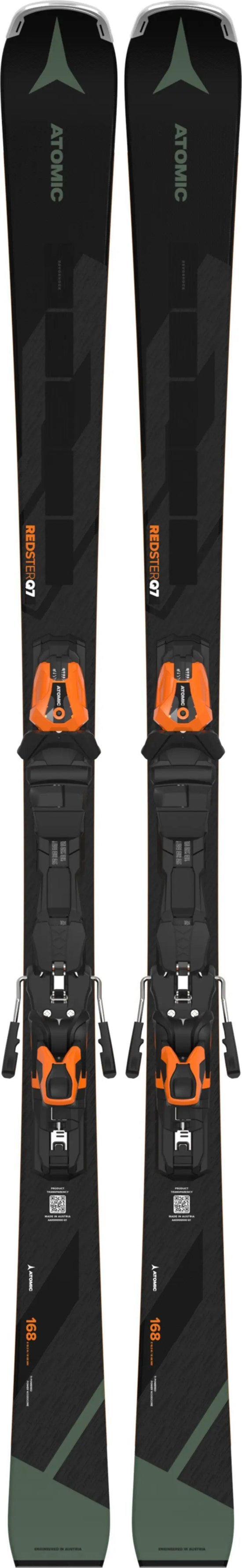 Men's Redster Q7 Revoshock C Skis + Mi 12 Binding - Black / Orange / Green