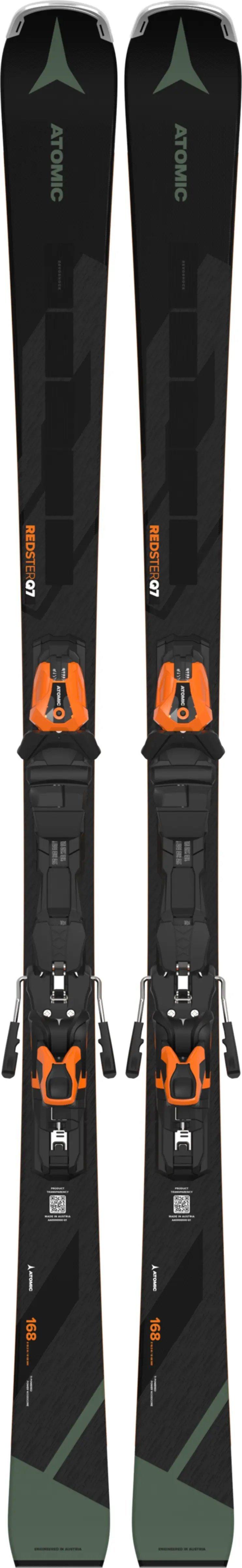 Men's Redster Q7 Revoshock C Skis + Mi 12 Binding - Black / Orange / Green