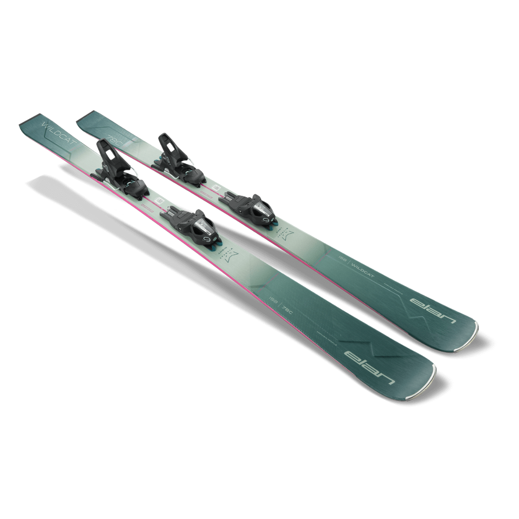 Women's Wildcat 78C Skis + EL9 Binding - Green