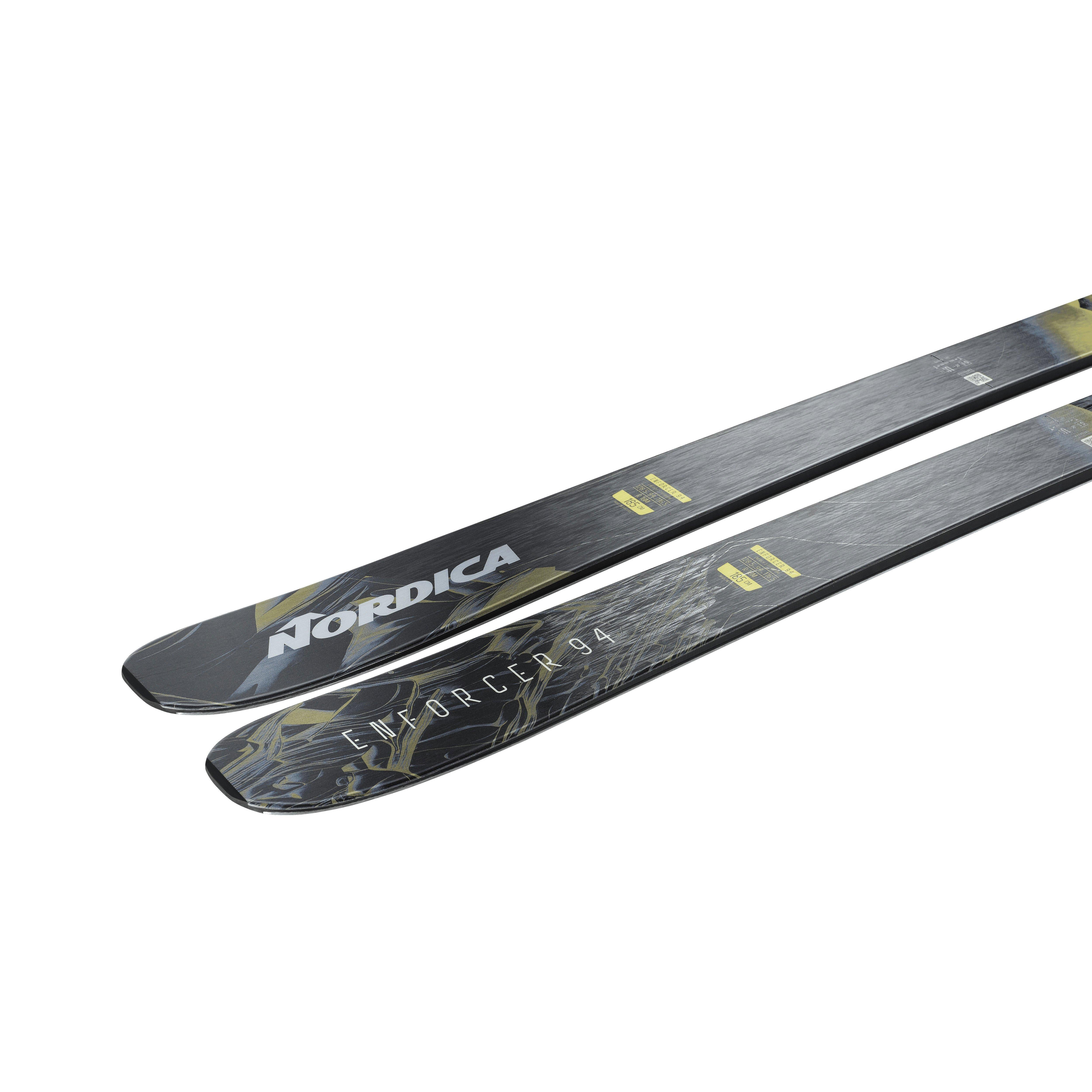 Men's Enforcer 94 Skis (Skis Only) - Black / Yellow