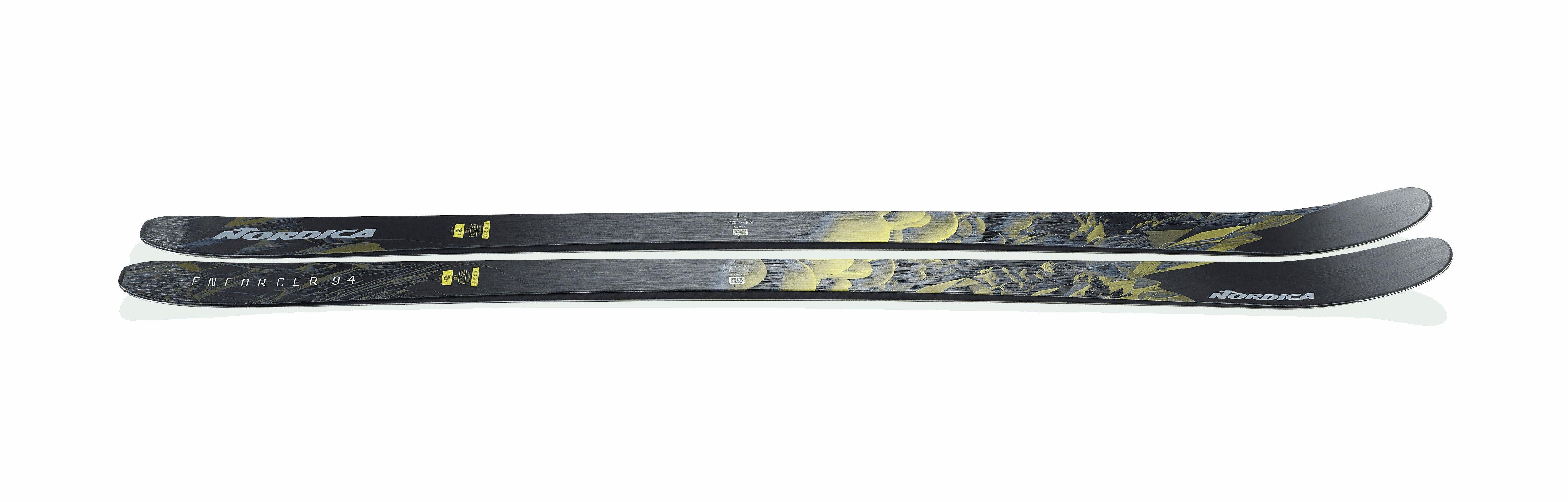 Men's Enforcer 94 Skis (Skis Only) - Black / Yellow