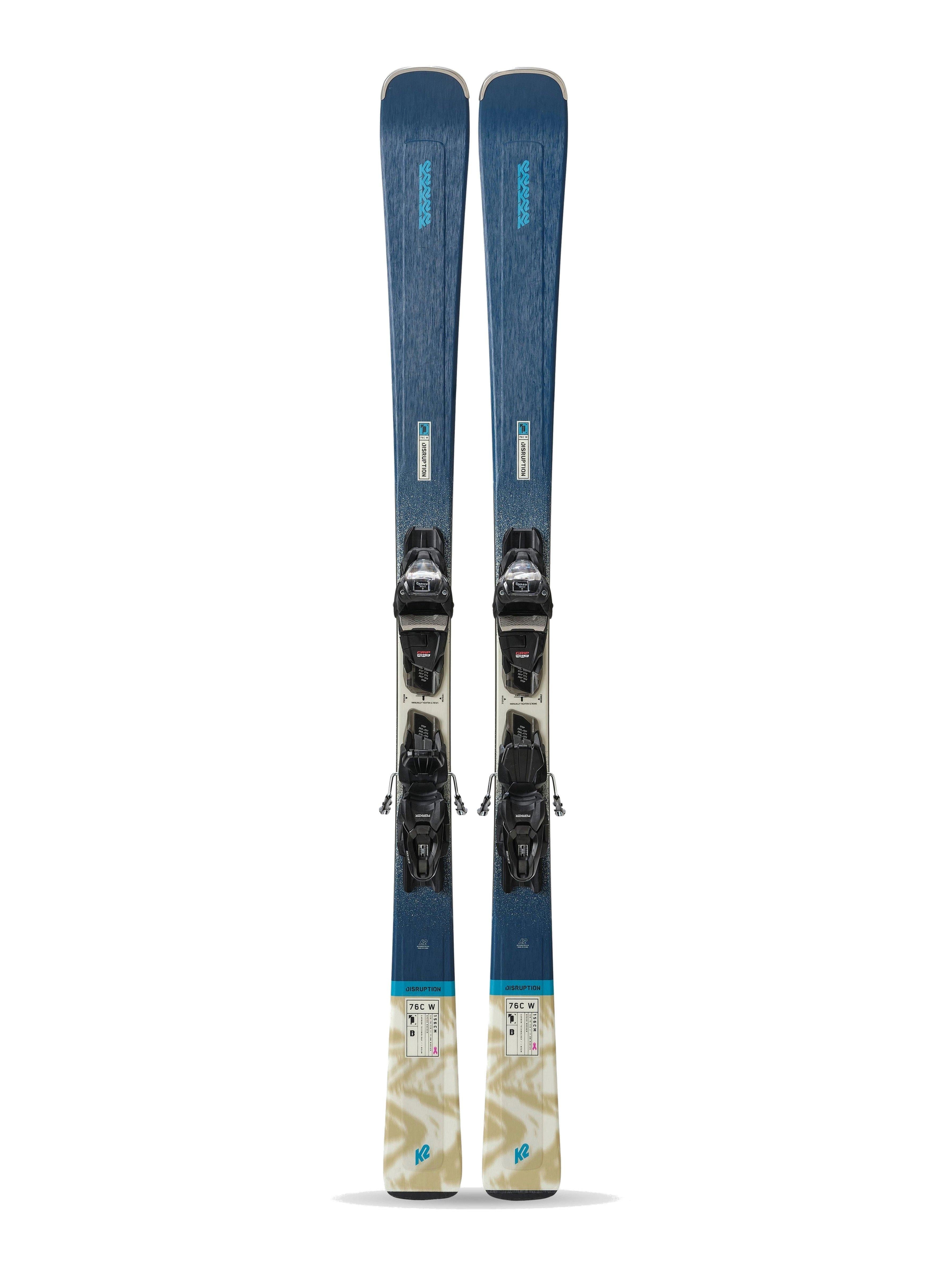 K2 Women's Disruption 76C Skis + ER3 10 Bindings - Blue | Tiso