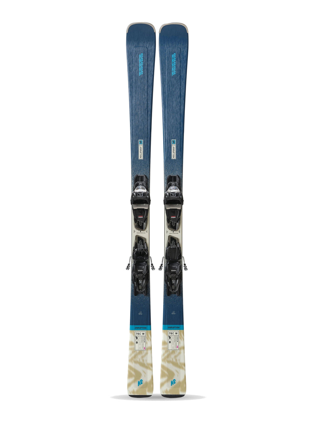 do k2 skis run long K2 Women's Disruption 76C Skis + ER3 10 Bindings - Blue