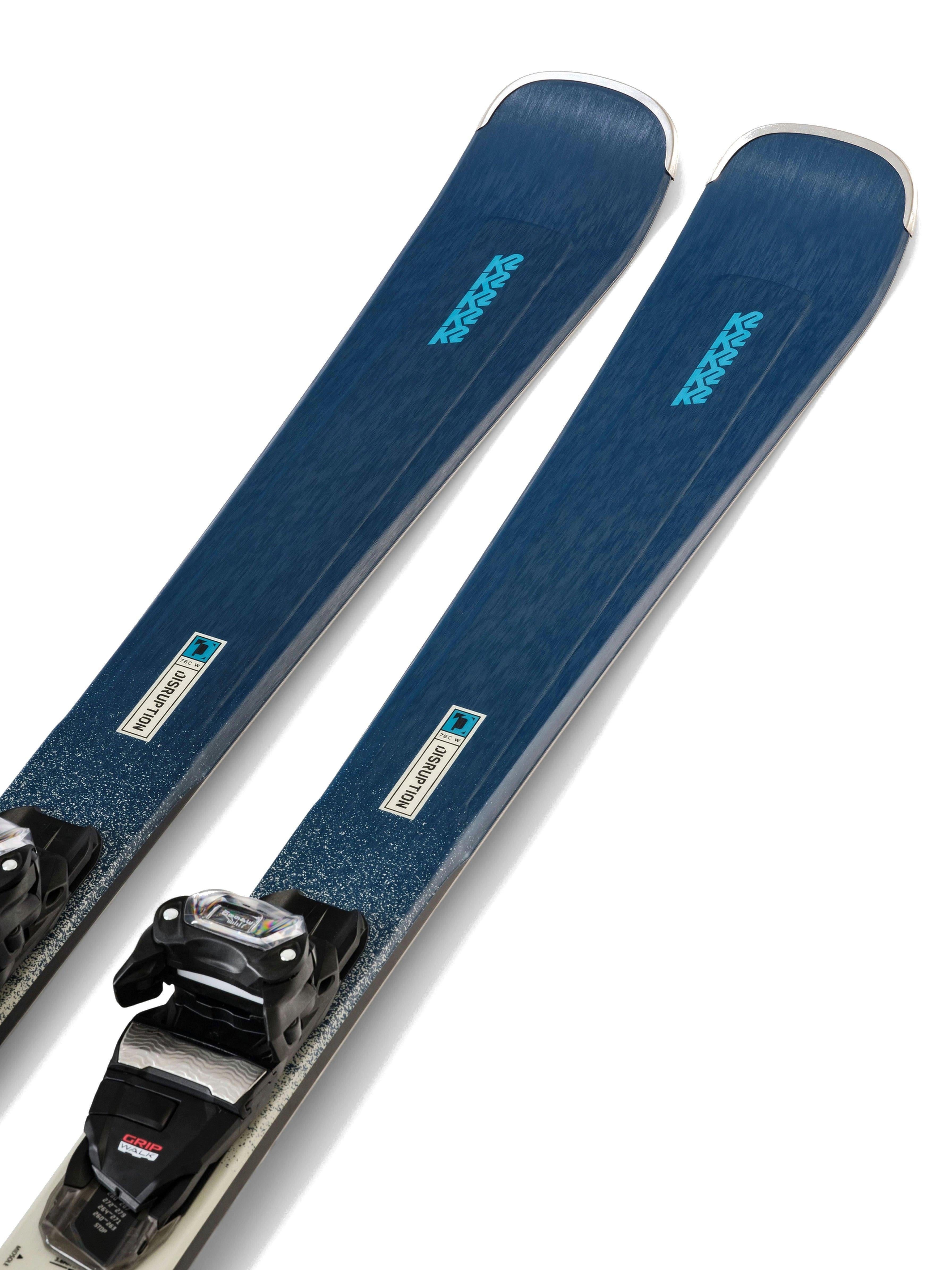 K2 Women's Disruption 76C Skis + ER3 10 Bindings - Blue | Tiso