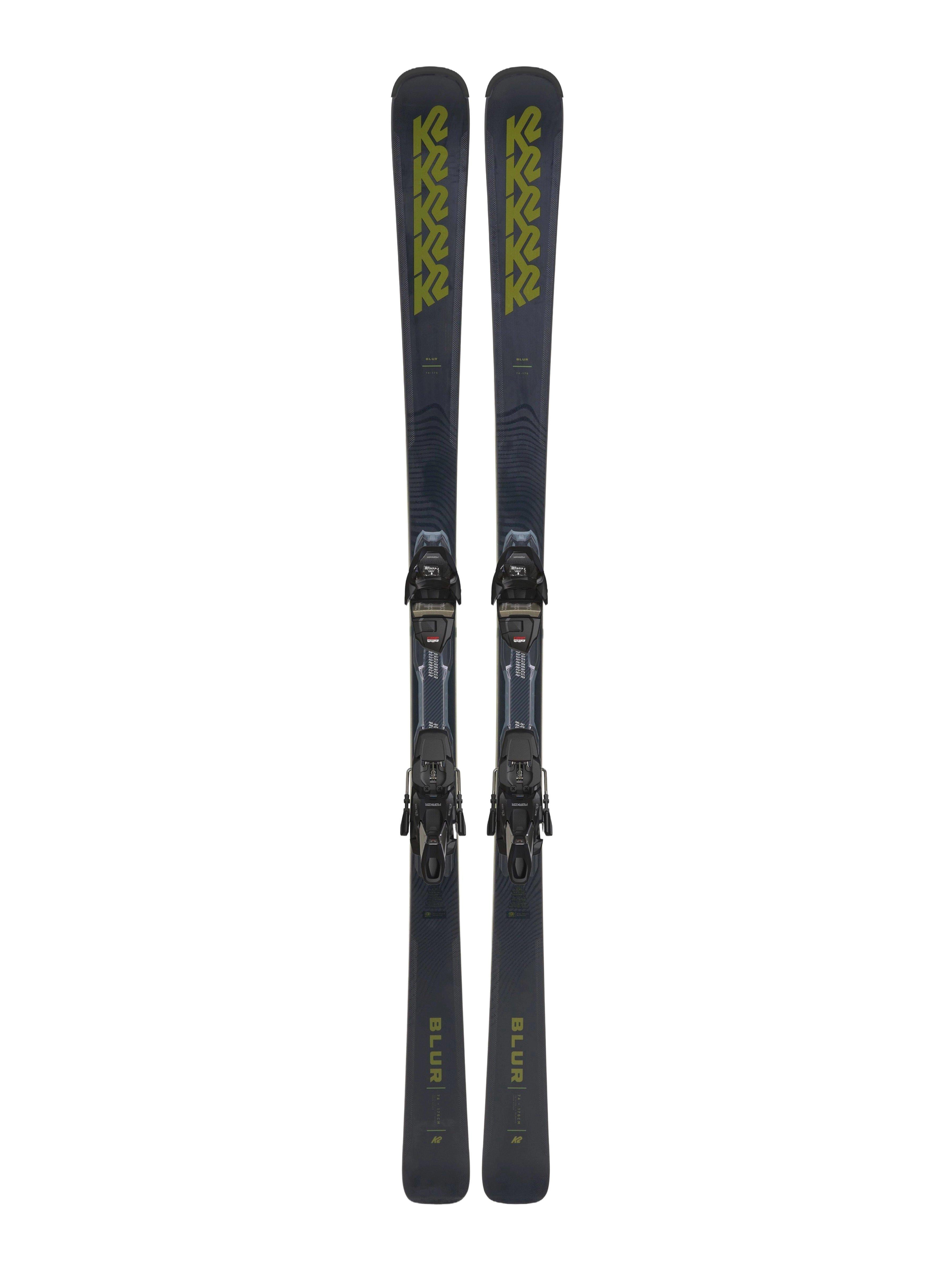 山スキー K2 ＆ DIRMIR K2 - Men's Blur 74 with MXC12 Binding - Black / Green | Tiso