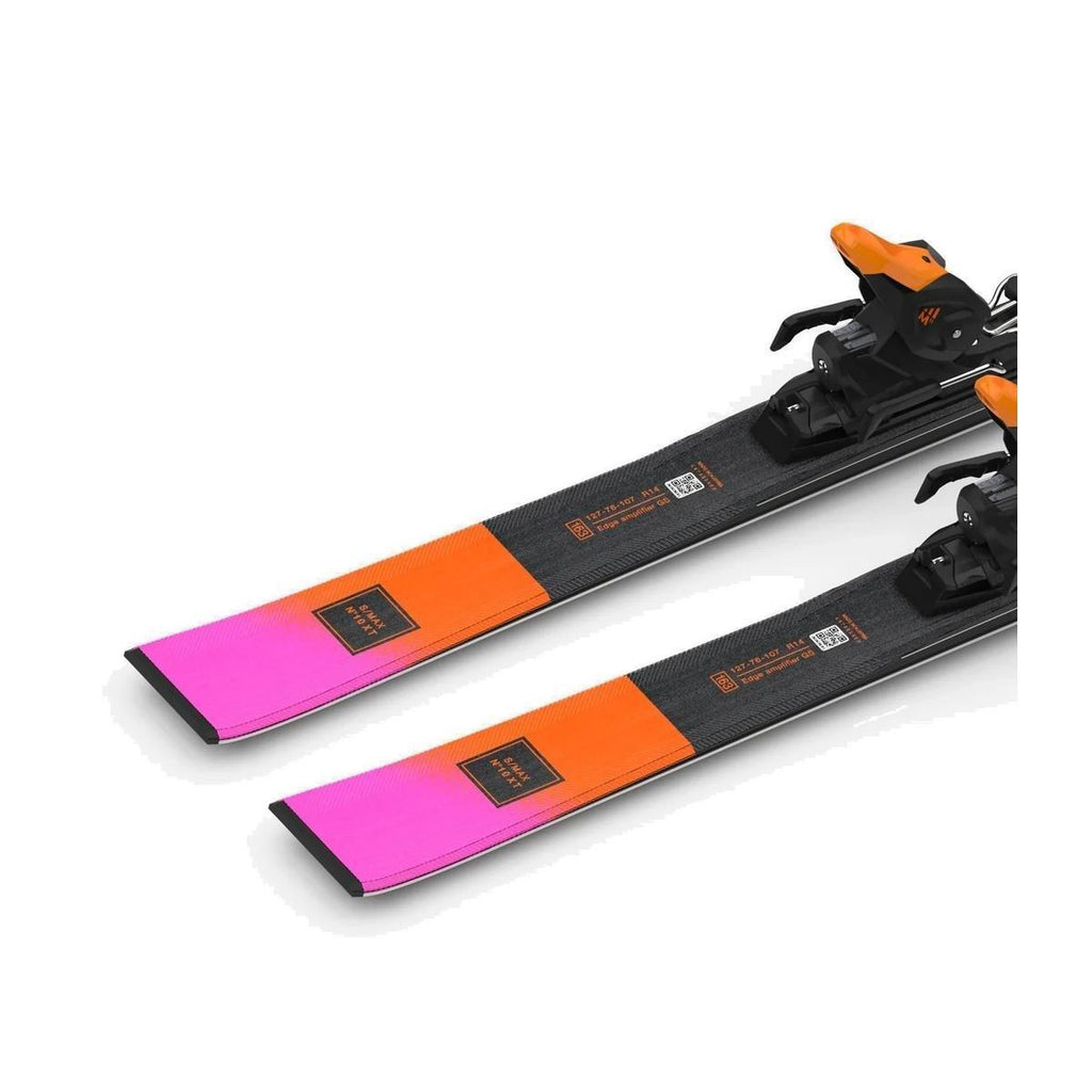 Women's S/Max N°10 XT Piste Skis + M10 GW L80 Bindings - Black/Orange/Pink