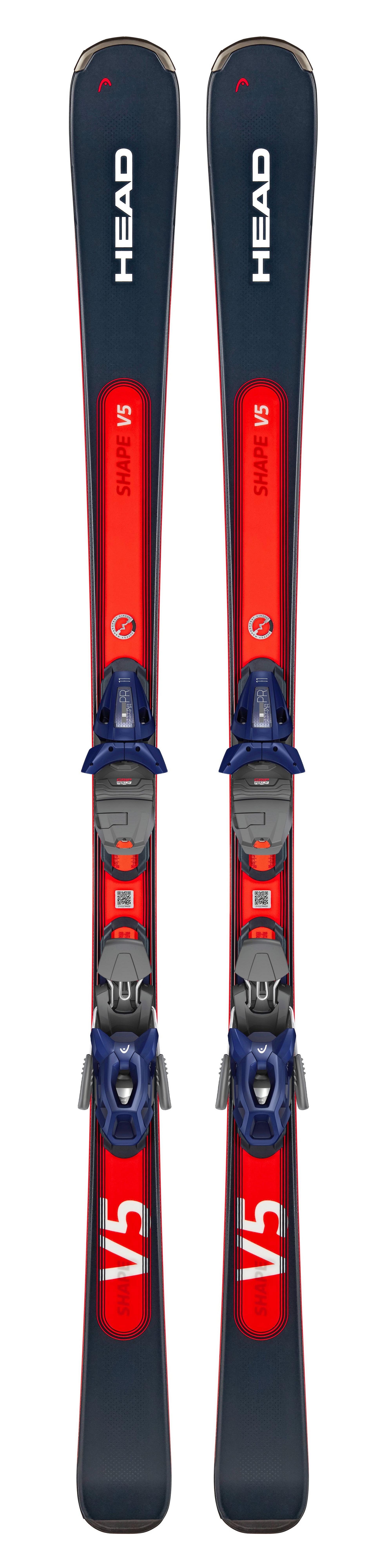 Men's Shape e.V5 Skis + PR11 GW Binders - Navy / Red