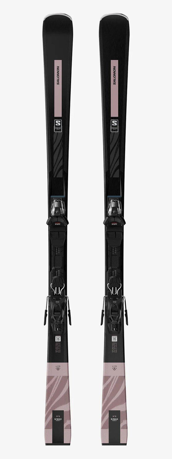 Women's S/Max No8 Skis + M10 Binding - Black / Rose Gold
