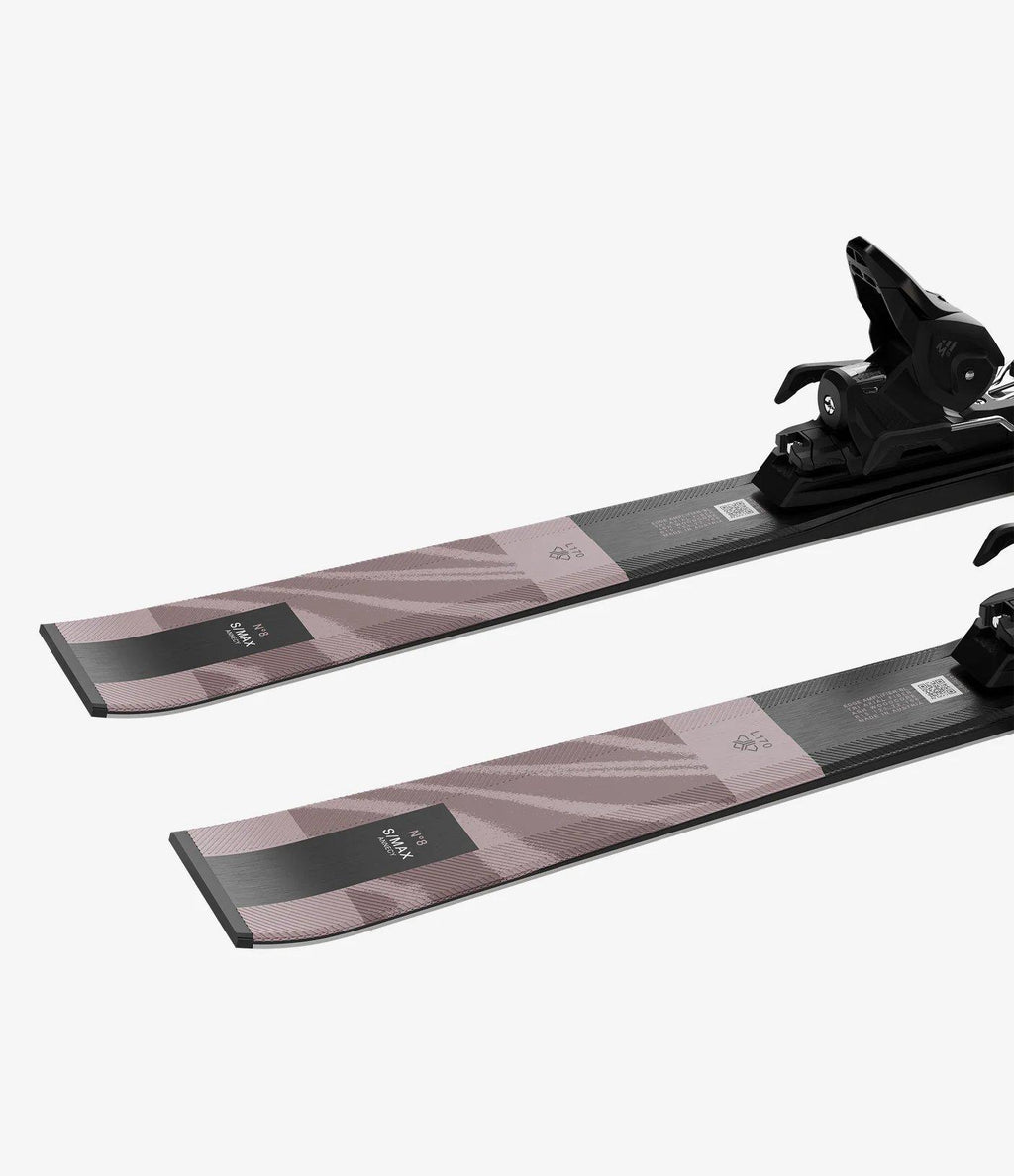 Salomon Women's S/Max No8 Skis + M10 Binding - Black / Rose Gold