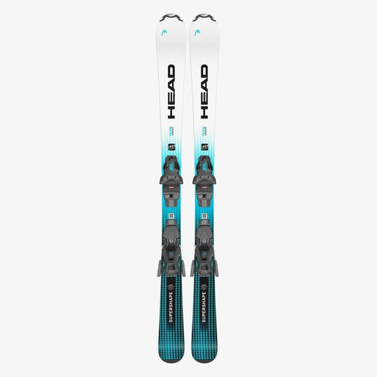 Kids' Supershape Team Easy Skis + JRS 7.5 Binding - White / Blue