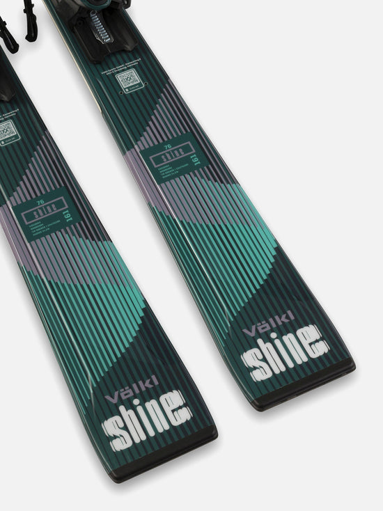 Women's Shine 76 with VMotion 10 Binding - Green / Black