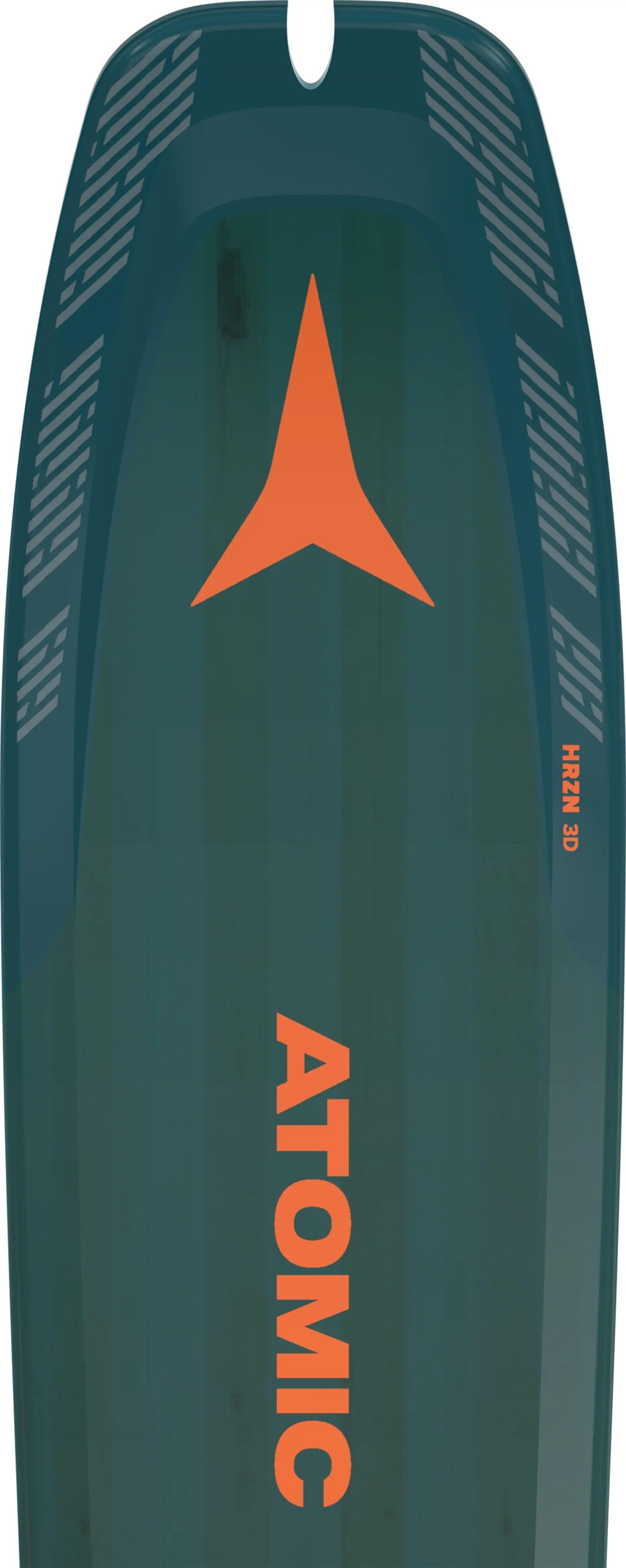 Men's Backland Backcountry Touring Skis 95mm  + Climbing Skins - Petrol/Gray/Orange