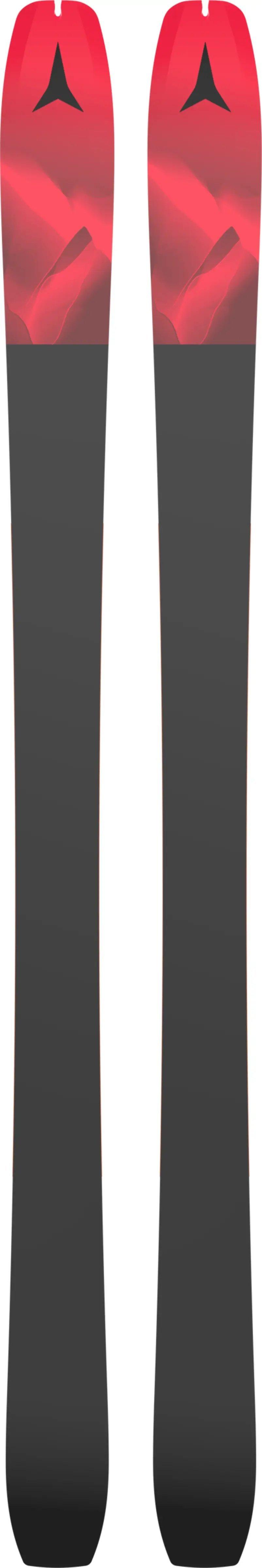 Women's Backland Touring Skis 88mm + Climbing Skin 88/89 - Maroon/Red