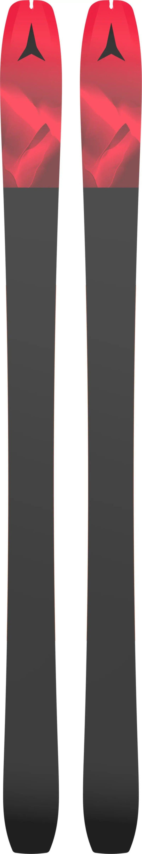 Women's Backland Touring Skis 88mm + Climbing Skin 88/89 - Maroon/Red