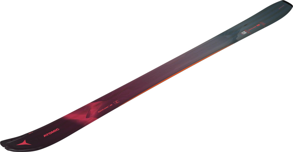 Women's Backland Touring Skis 88mm + Climbing Skin 88/89 - Maroon/Red