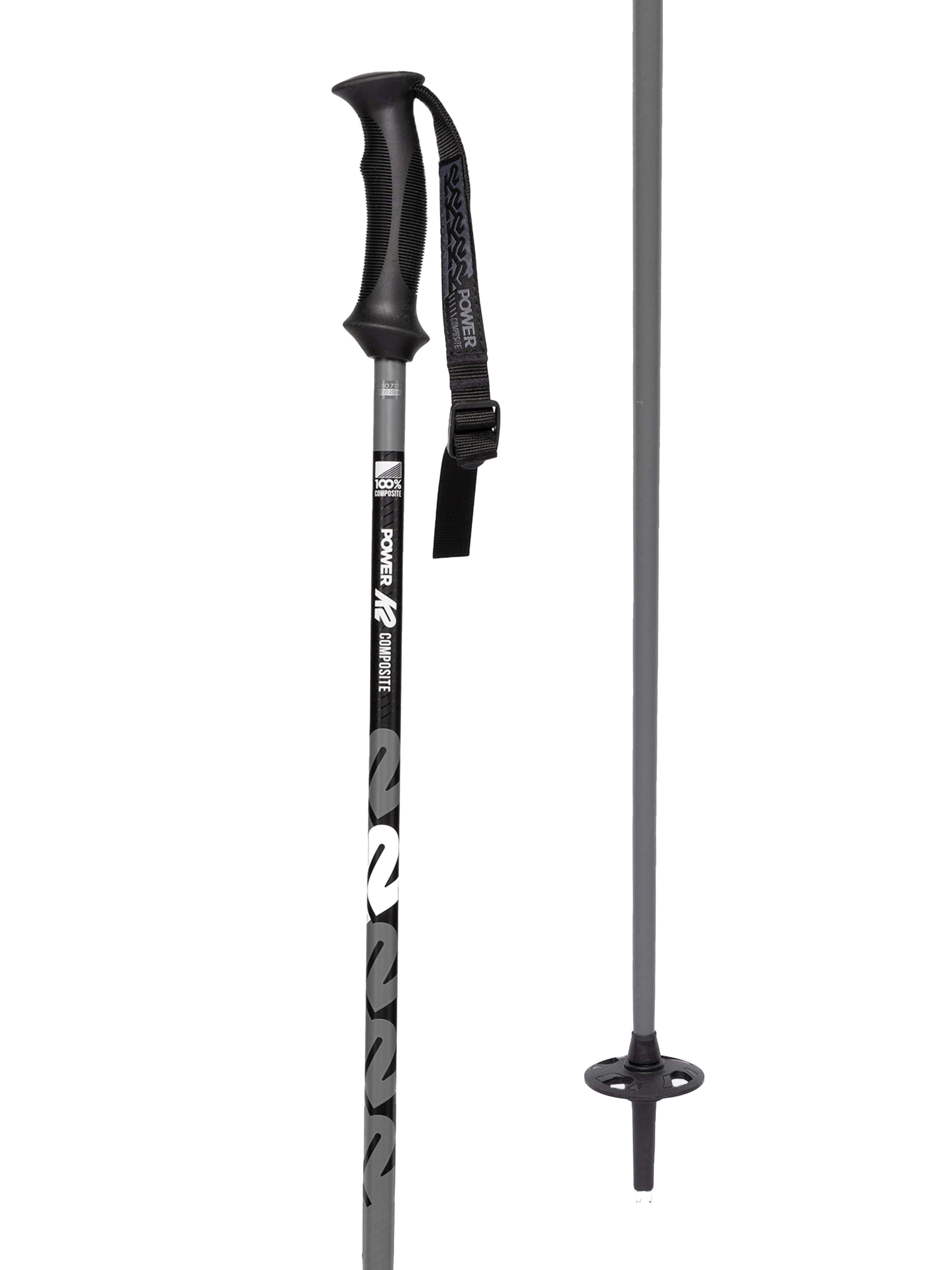 Men's Power Composite Ski Poles - Grey