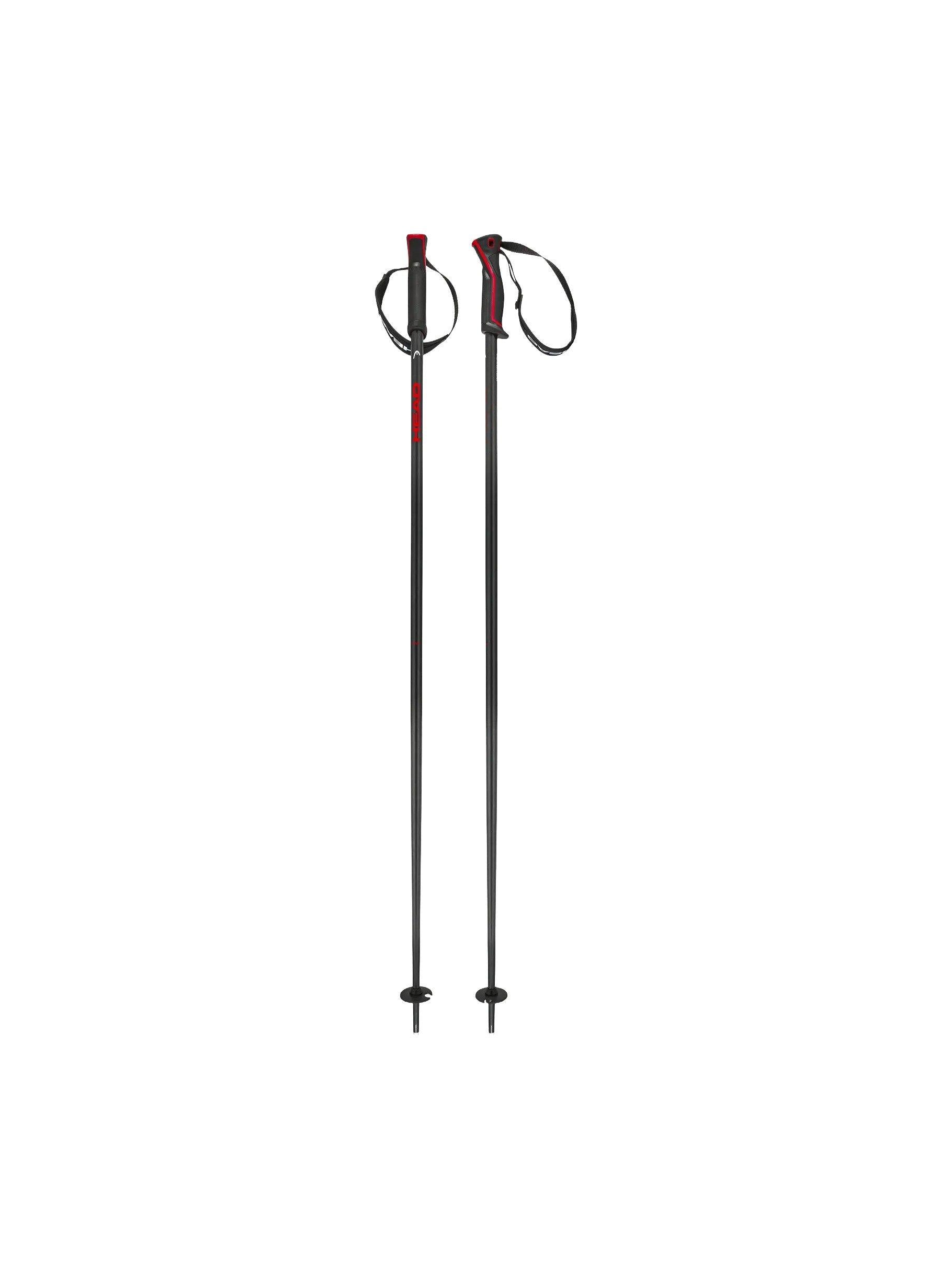 Frontside Ski Pole - Black / Red