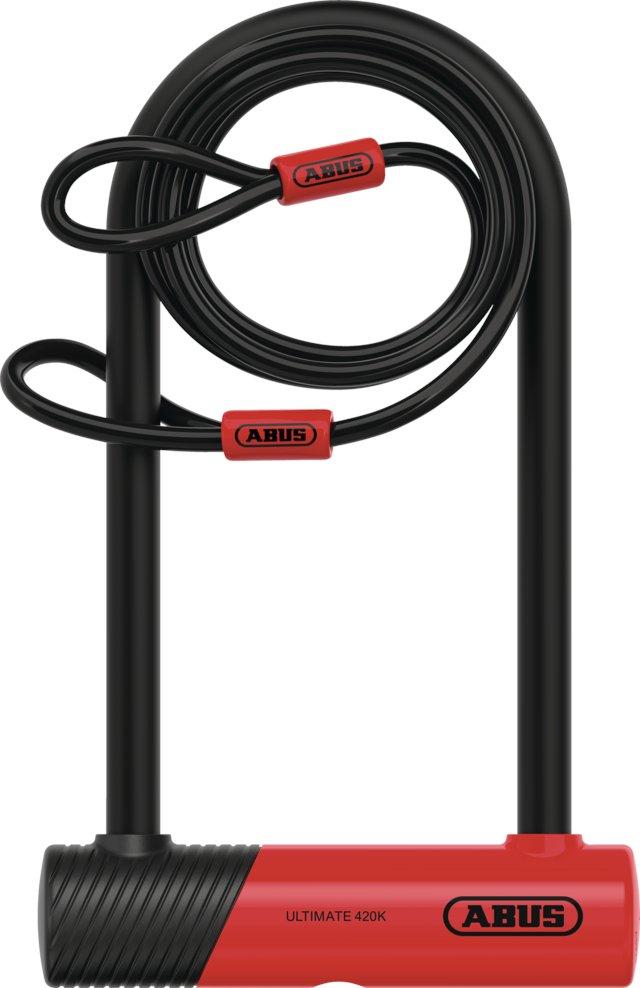 Ultimate 420K 230mm D-Lock + USH Bracket + Cobra 10/120 - Black / Red