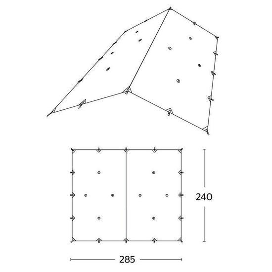 Bush Tarp Pro - Khaki