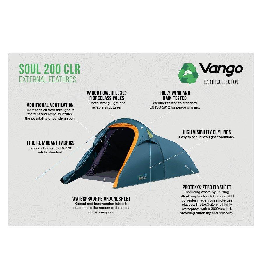 Soul 200 CLR 2-Person Tent - Blue