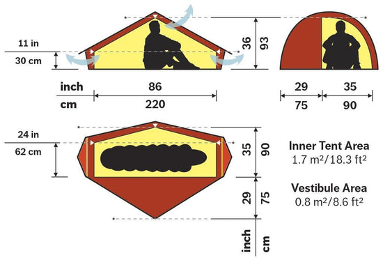 Akto 1-Person Tent - Green