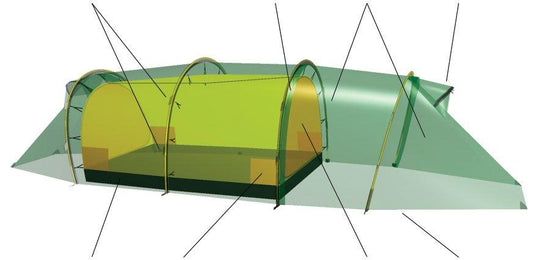 Kaitum 4 GT 4-Person Tent - Green