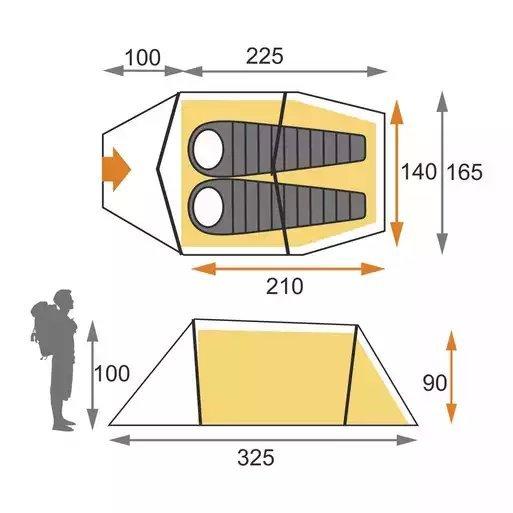 Jackal II 2-Person Tent - Olive