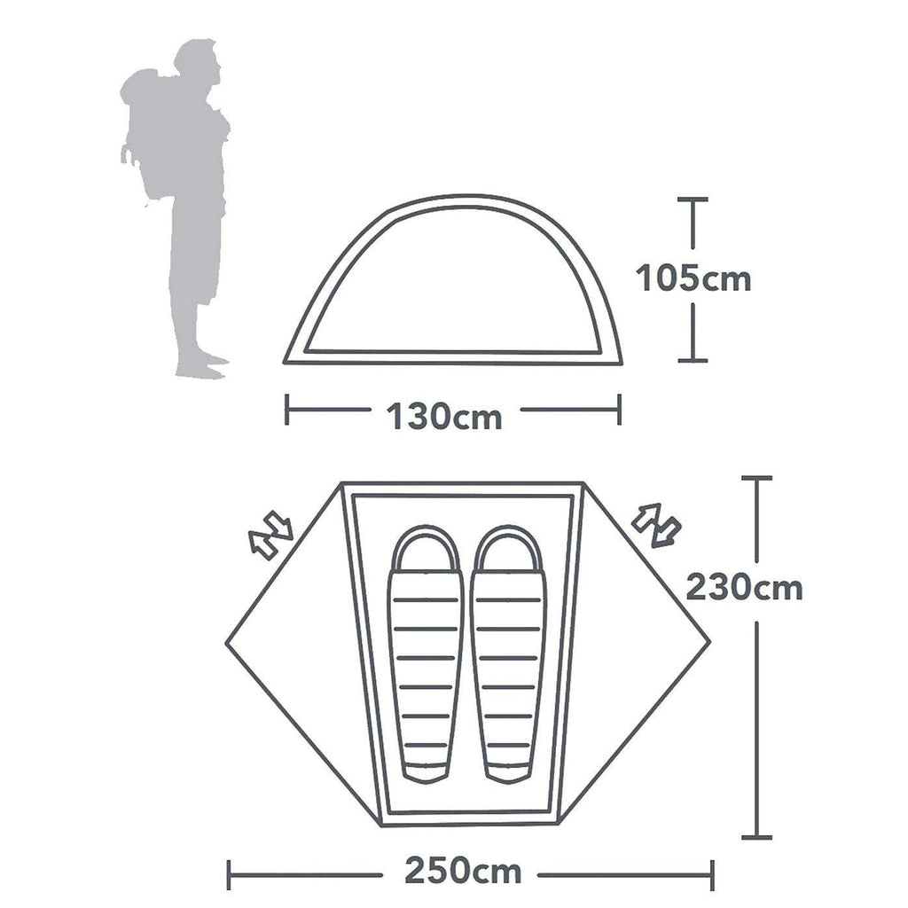 Pantha II Ultralite 2-Person Tent - Grey