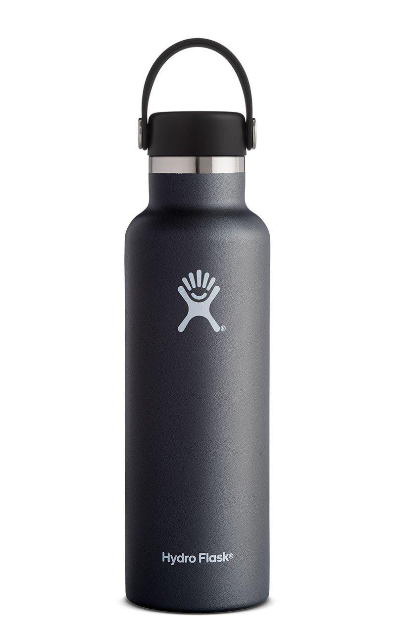 21oz Standard Mouth Flex Cap Bottle - Black