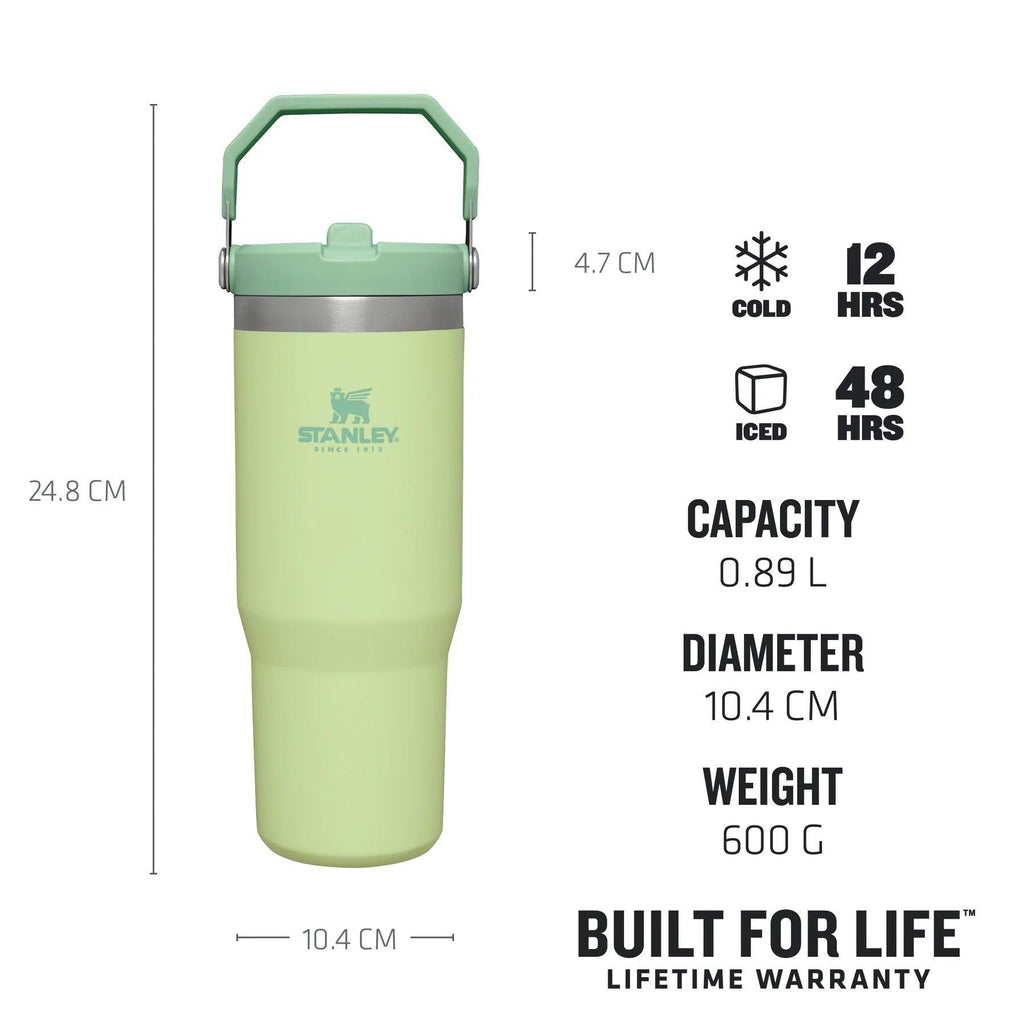 IceFlow Flip Straw Tumbler 0.89L - Citron