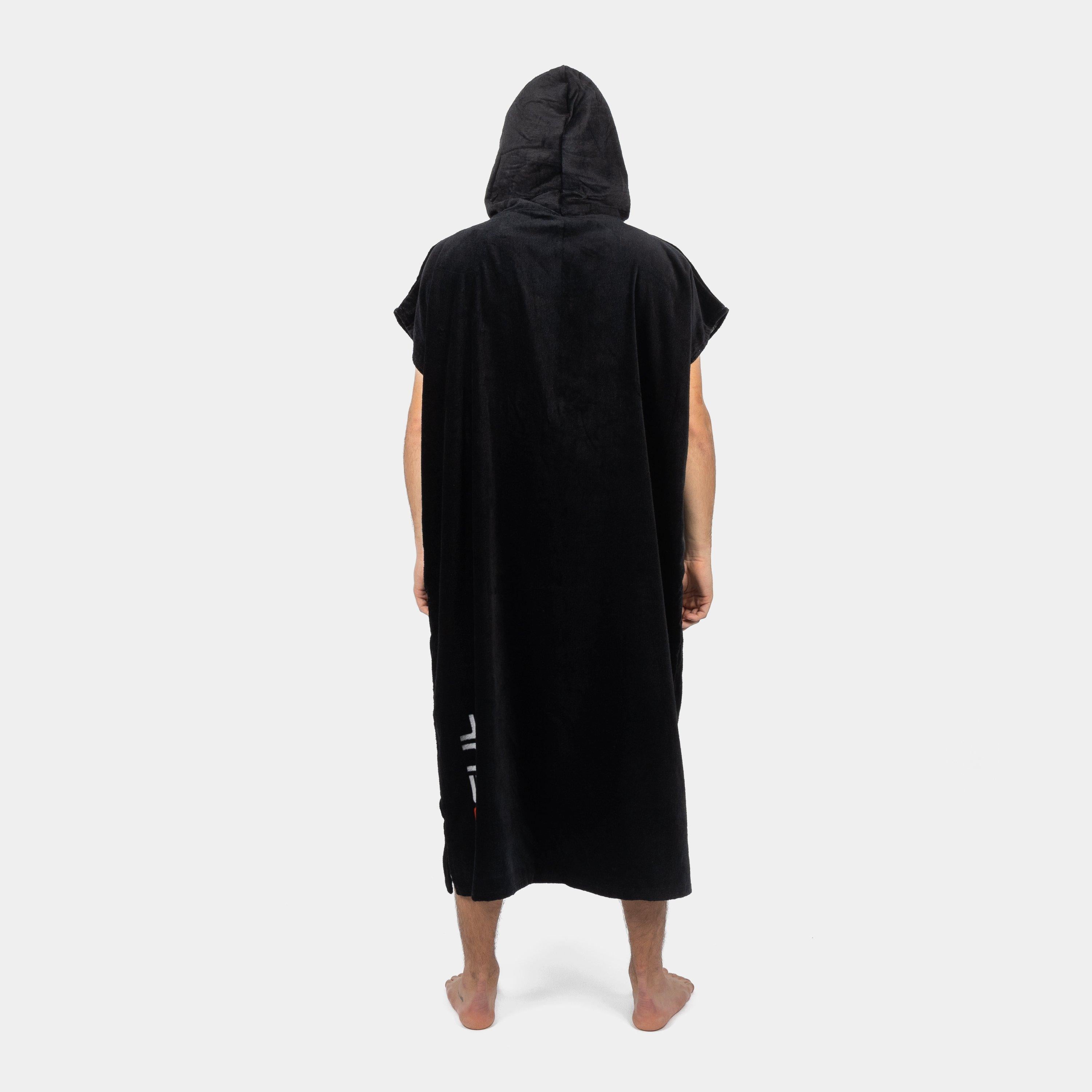 Changing Poncho Towel - Black