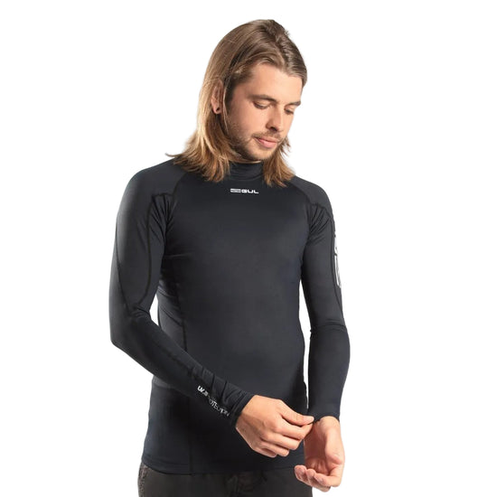 Men's UV Protection Long Sleeve Rashvest - Black
