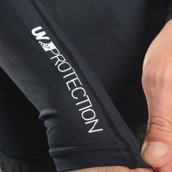 Men's UV Protection Long Sleeve Rashvest - Black