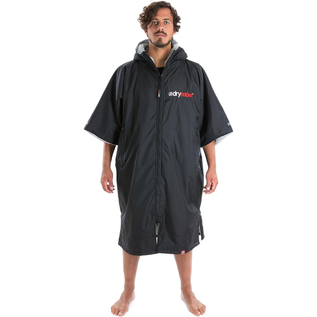 Advance Short Sleeve Dry Robe - Black/Grey