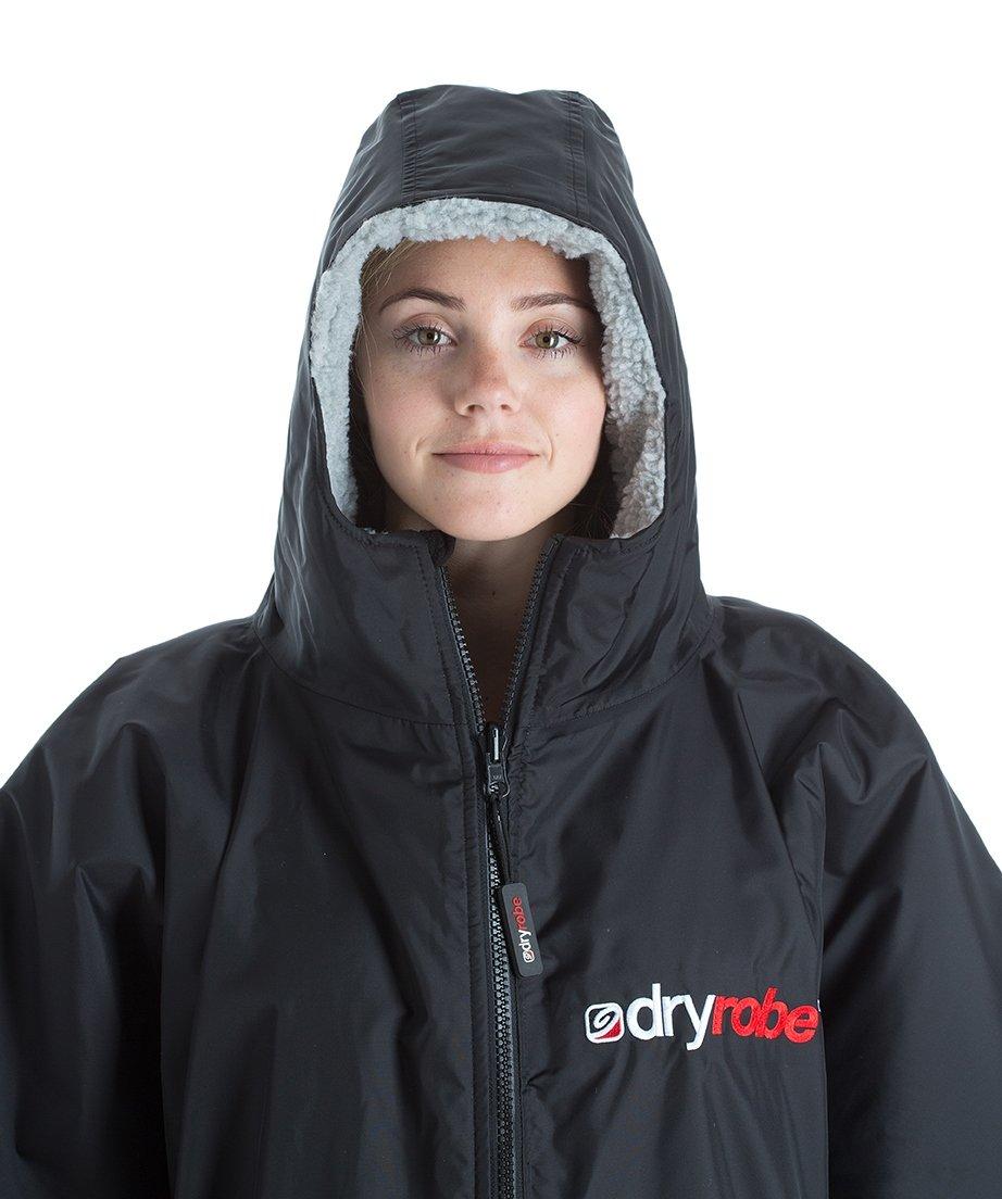 Advance Short Sleeve Dry Robe - Black/Grey