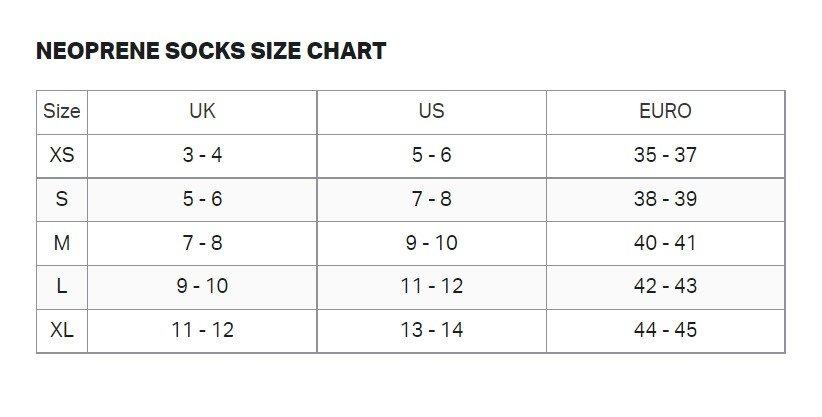 Neoprene Heat Tech Swim Socks - Black